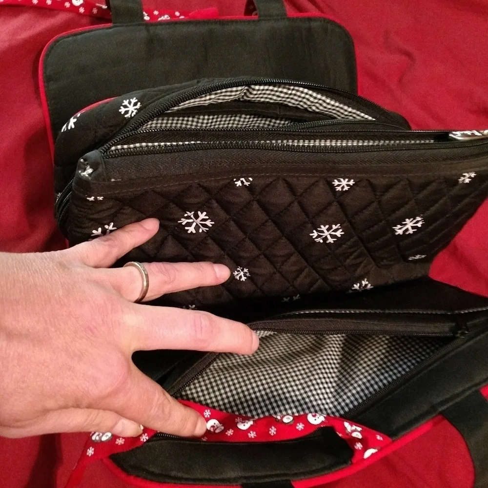 New Make-Up Bag Snowman Style!